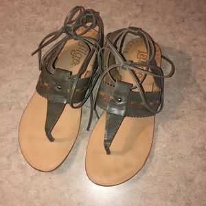 Latigo Ankle Tie Sandals